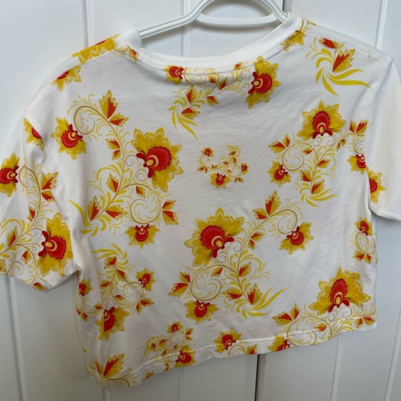 Nike floral crop top S - Picture 2 of 3